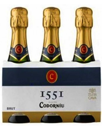 Cava Codorníu 1551 Pack 3 botellas 20cl.