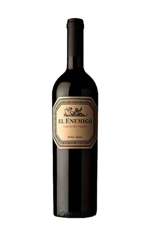 El Enemigo cabernet franc 2021 wine bottle with elegant label and vintage design.