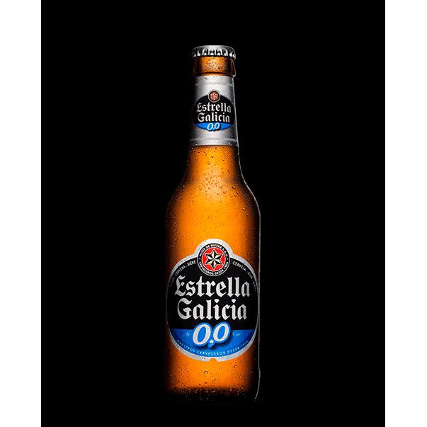 Cerveza Estrella Galicia 0,0 Pack 24 Unidades 25cl. - En Copa de Balón