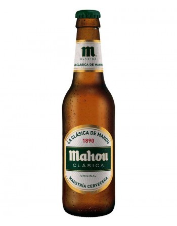 Mahou Clásica Beer bottle...