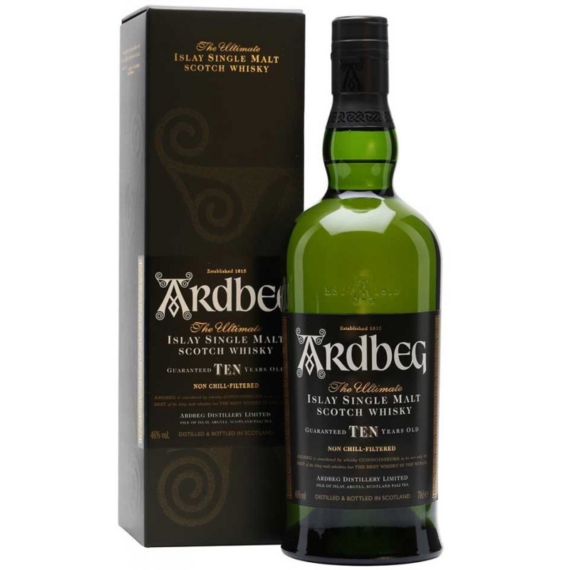 Whisky Ardbeg 10 años