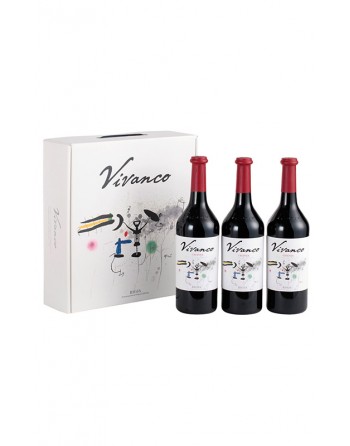 3 bottles Vivanco crianza in cardboard box Pack