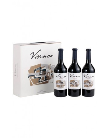 3 bottles Vivanco reserva in cardboard box Pack