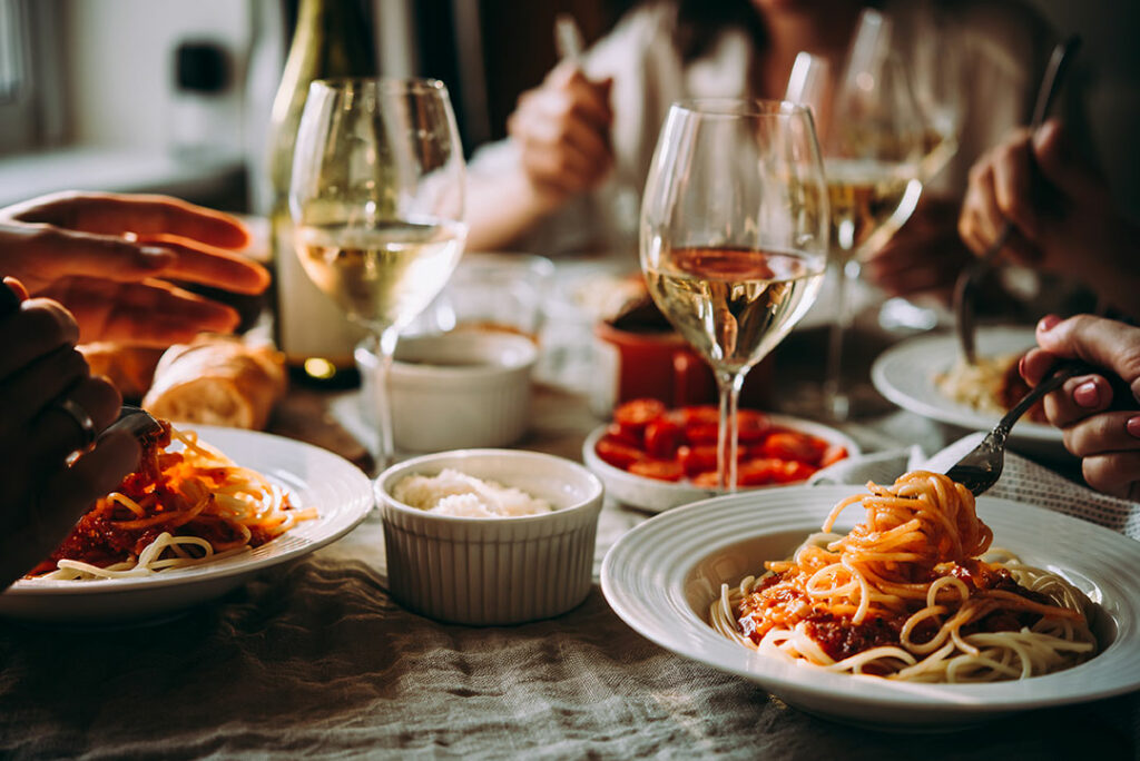 Maridaje de Vinos Italianos con Comida