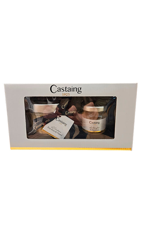 Cofre bloc Foie Gras de Pato 80g + Chutney 110g Castaing