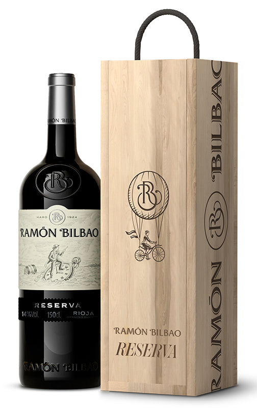 Magnum Ramón Bilbao Reserva en caja de madera - En Copa de Balón