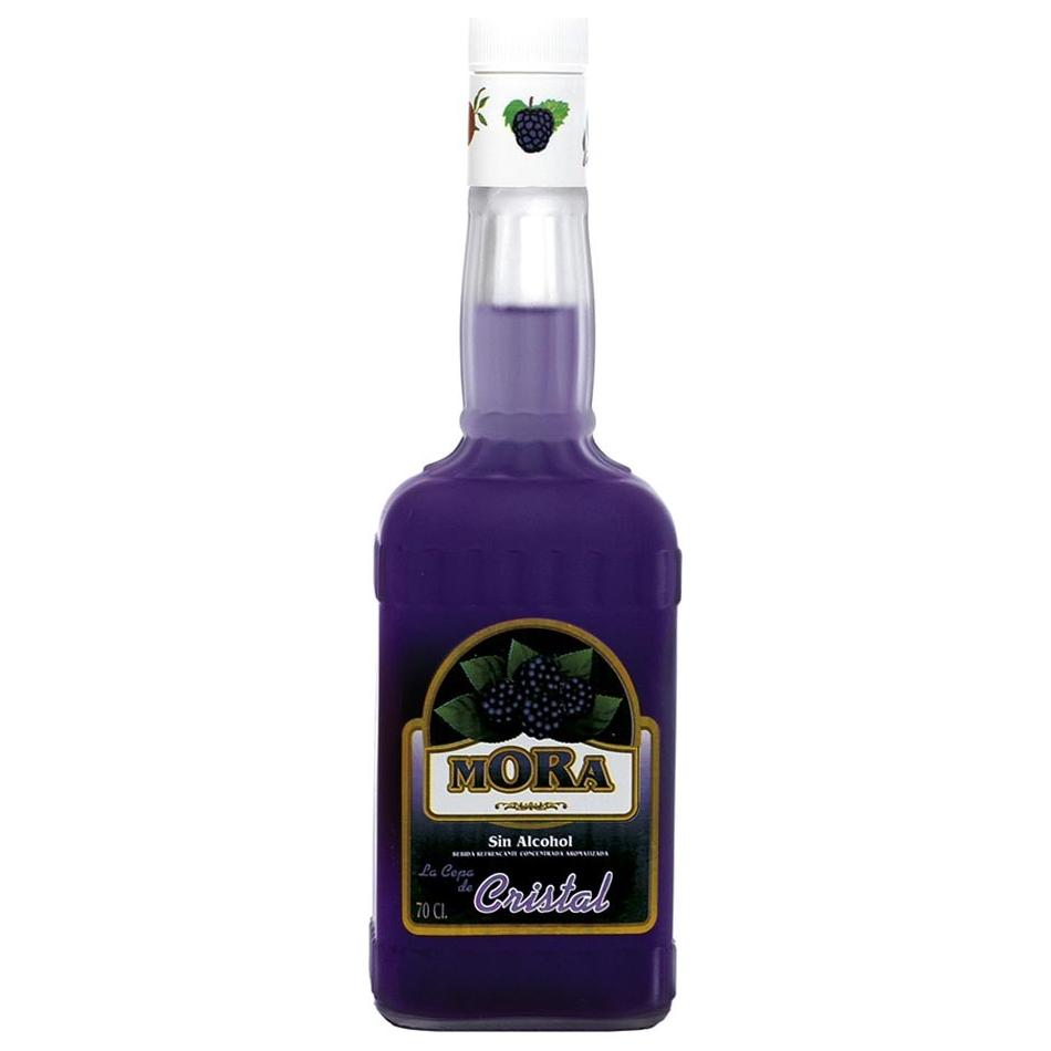 Licor De Mora Sin Alcohol La Cepa De Cristal - En Copa de Balón