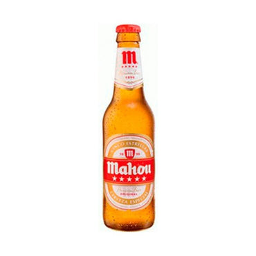 Cerveza Mahou 5 Estrellas Pack 24 Botella 33cl. - En Copa de Balón